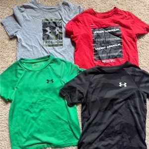 Under Armour Kids' T-Shirt Pack - Gray, Red, Green, Black